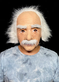 Short white hair