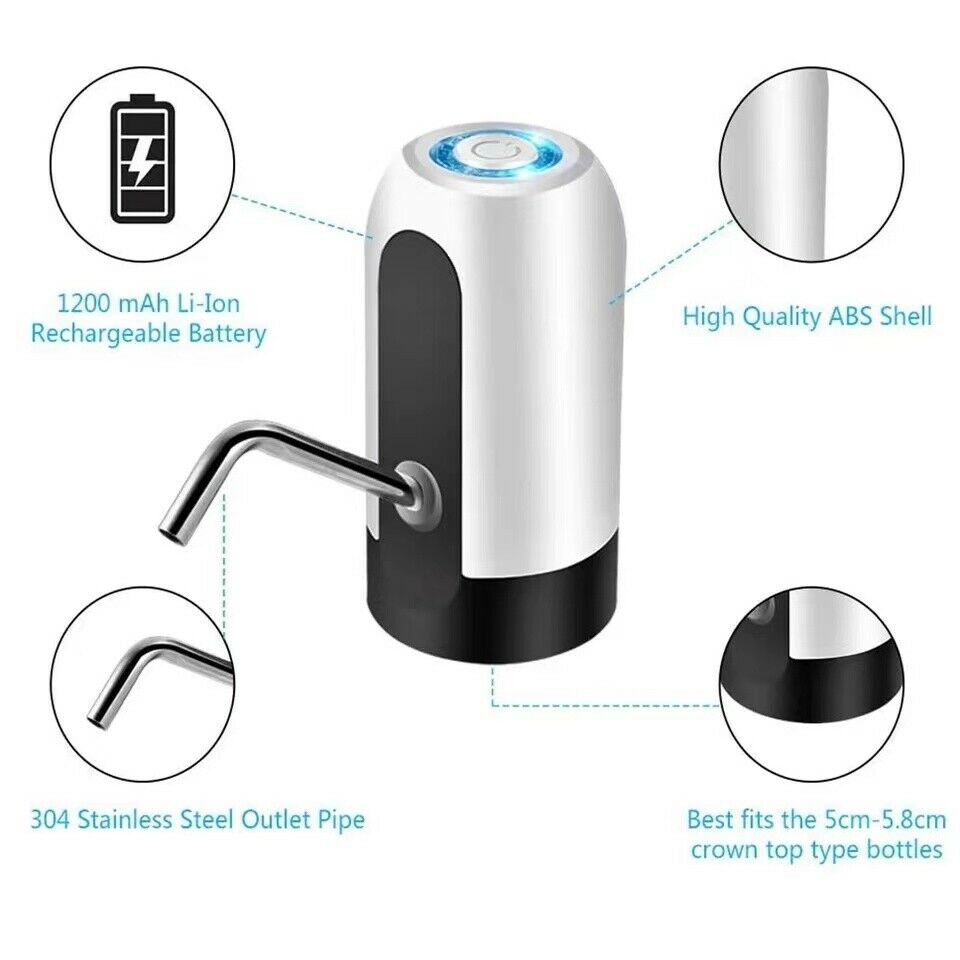5-Gallon USB Electric Water Dispenser | Automatic Drinking Water Bottle Pump