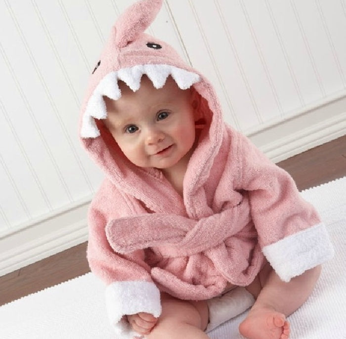 Hooded Baby Bath Towel & Robe | Soft Cotton Cartoon Animal Bathrobe for Infants & Toddlers
