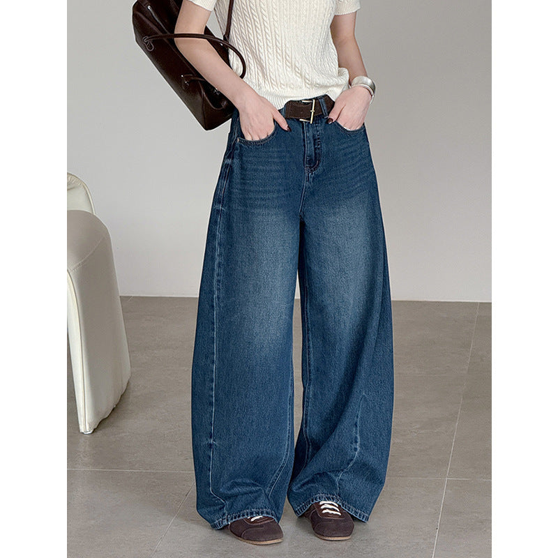 Women's Loose Casual High Waisted Wide Leg Jeans