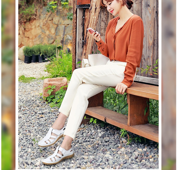 Artisan Lattice: Fashionable Hollow-Out Designer Sandals