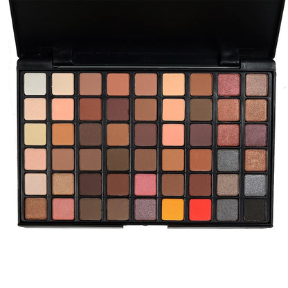 Portable 54 Color Eye Shadow Palette for Everyday Natural Shimmer