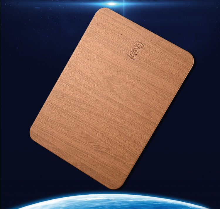 WoodCharge: Handcrafted Natural Wooden Wireless Charging Pad