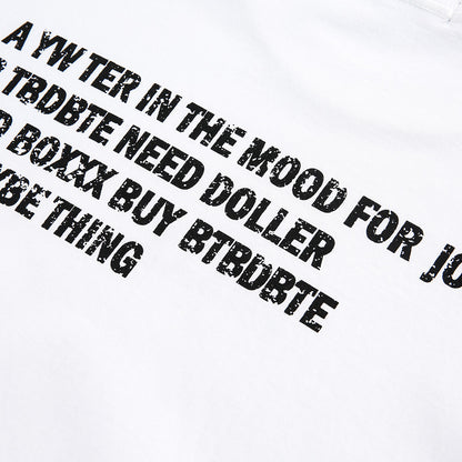 Printed Casual Short-sleeved Cotton T-shirt For Men