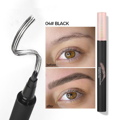 Multi-fork Liquid Eyebrow Pencil Wild Eyebrow Waterproof And Sweat-proof