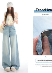 Light Blue Cropped Pants