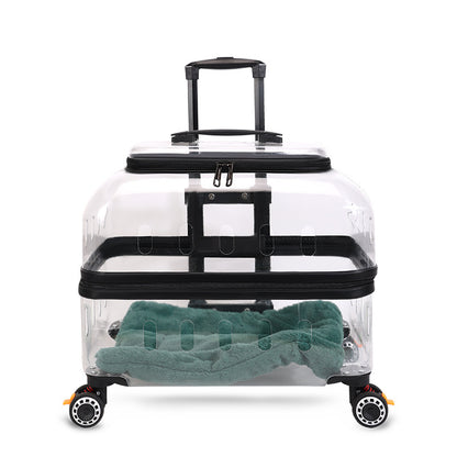 Cat Trolley Out Cat Bag Dog Portable Consignment Flight Case