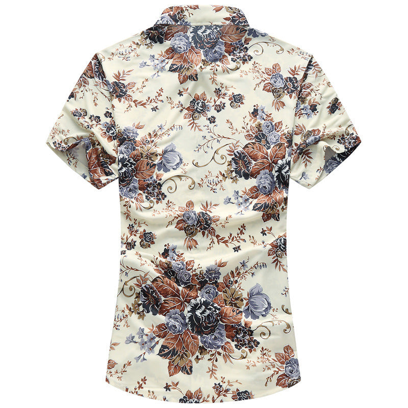New Mens Floral Shirt Lush Botanical Sophistication