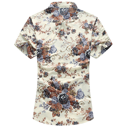 New Mens Floral Shirt Lush Botanical Sophistication