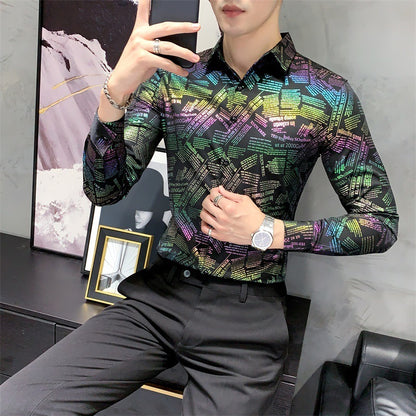 New Arrival Mens Long-Sleeve Casual Shirt Refined Simplicity