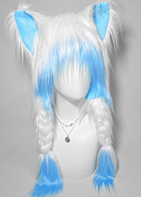 Blue Hat Wig
