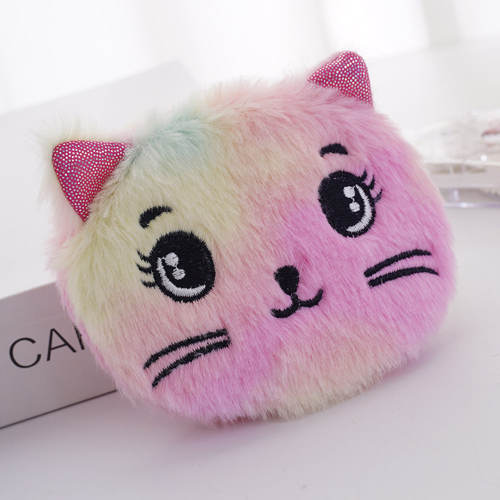 Plush Companion: Artisan Cartoon Plush Fabric Coin Purse