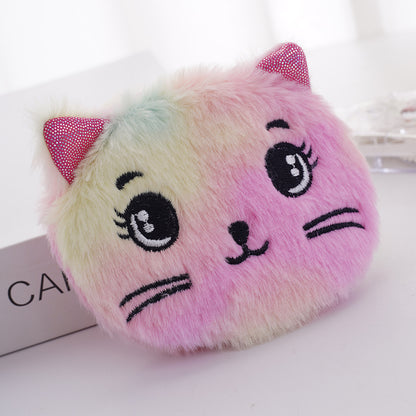 Plush Companion: Artisan Cartoon Plush Fabric Coin Purse