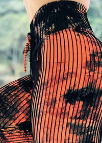 Orange abstract lines