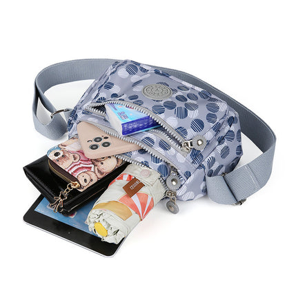 Multi-layer Casual Fashion Messenger Bag Trendy Mobile Phone Change Packet