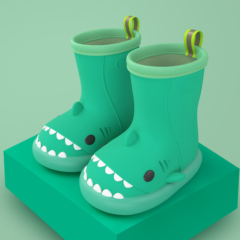 Shark Attack: Children’s Cartoon Waterproof Rain Boots