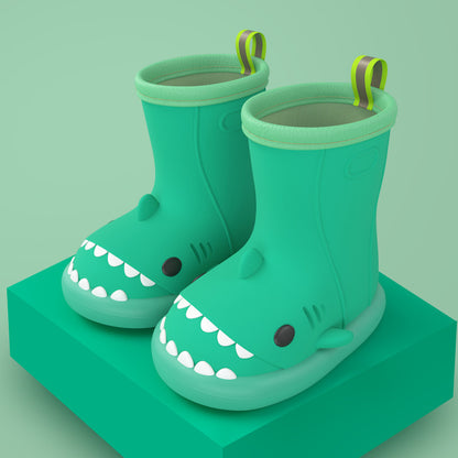 Shark Attack: Children’s Cartoon Waterproof Rain Boots