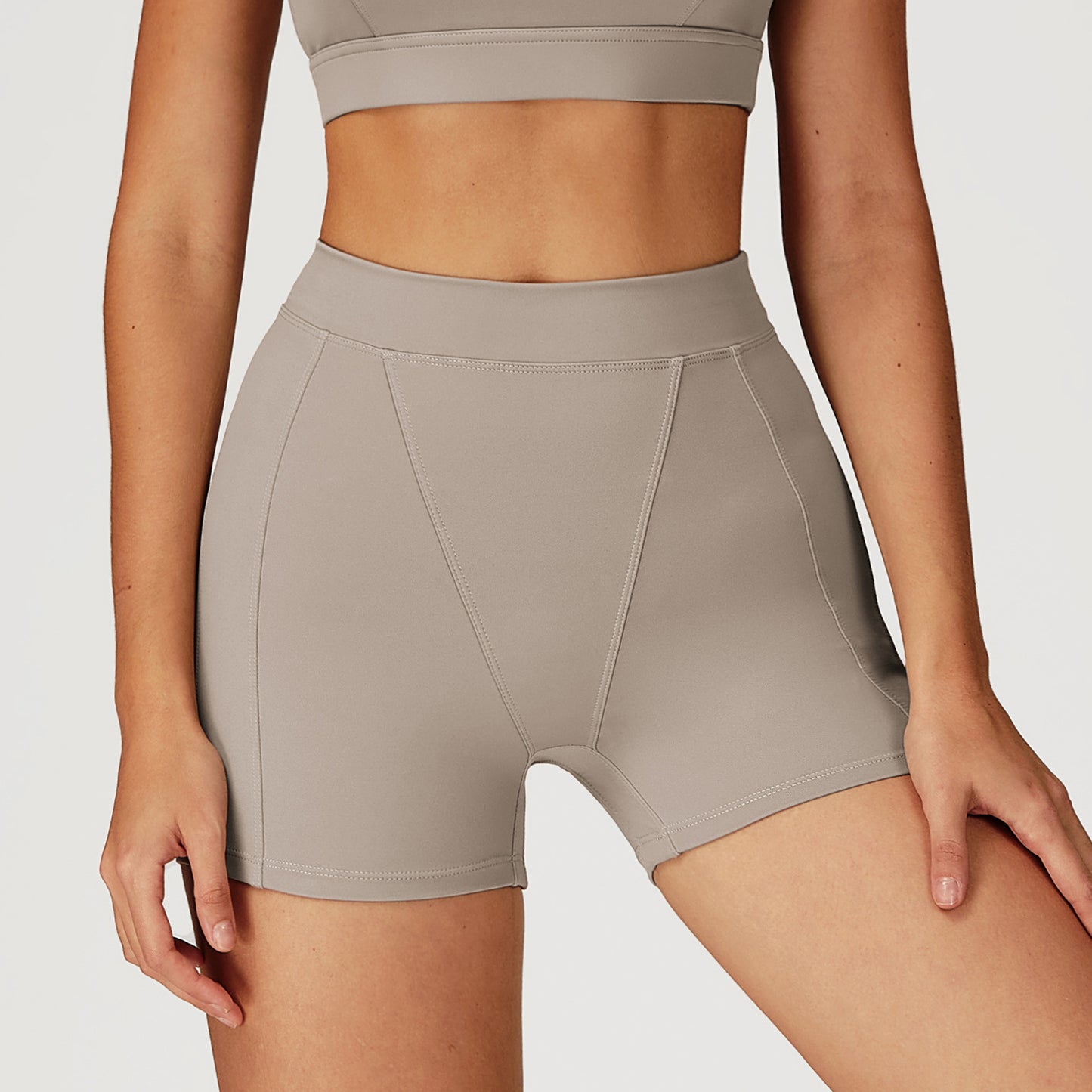 Nude Feel Yoga Shorts High Waist Tight Workout Shorts