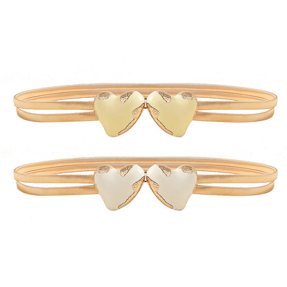 Simple Decorative Waist Chain Versatile Love Buckle