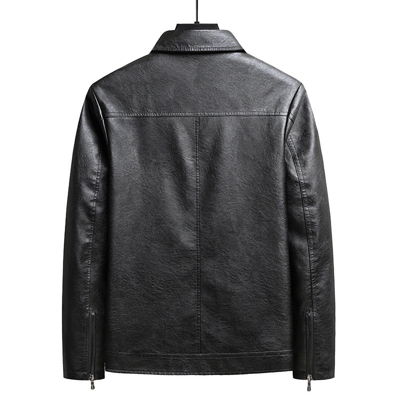 Mens Thin Leather Jacket Lightweight Seasonal Versatility