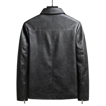 Mens Thin Leather Jacket Lightweight Seasonal Versatility