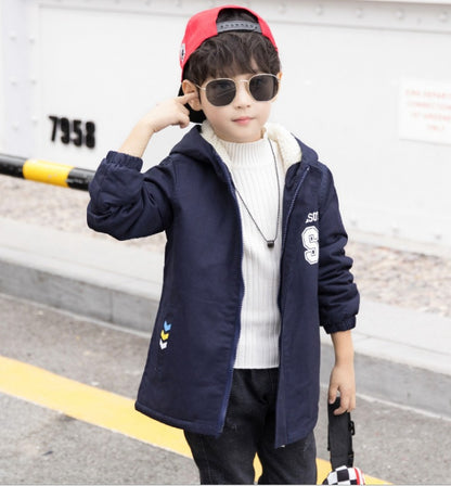 The Urban Windbreaker: Plus-Velvet Korean-Style Windbreaker