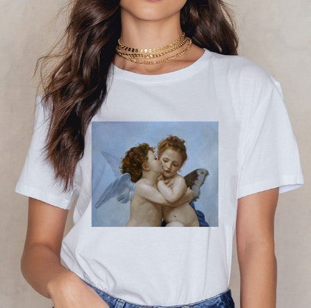 Adam and Eve crewneck T-shirt