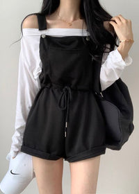 Black overalls