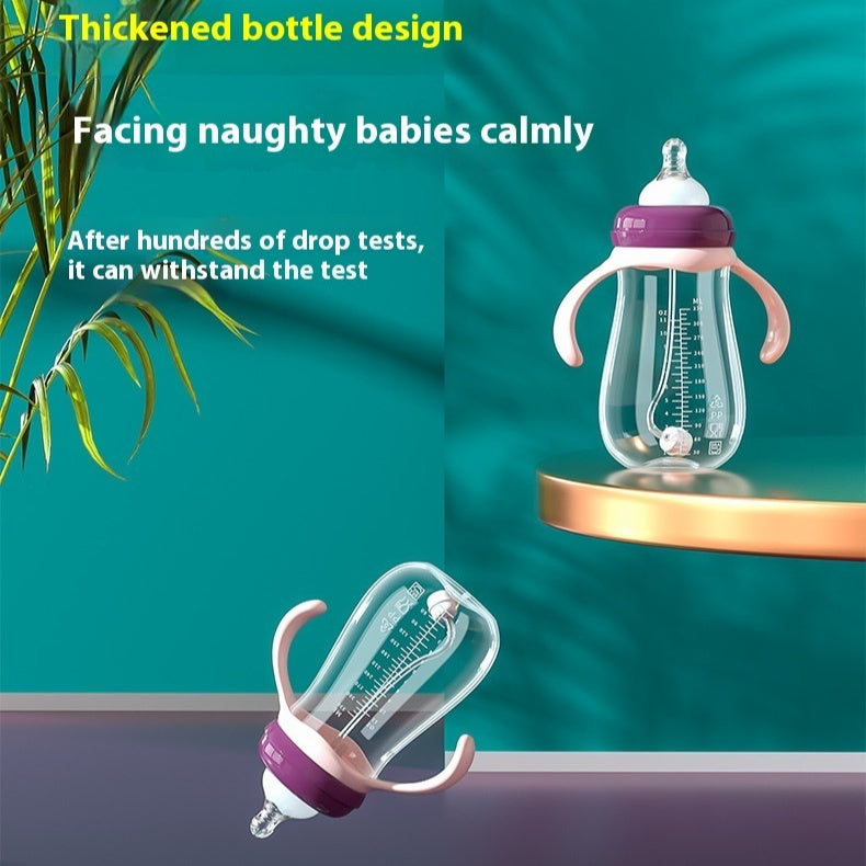 Wide Caliber: PP Straw Baby Water & Milk Feeding Bottle