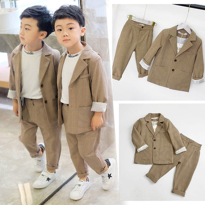 The Kinetic Tide: New Korean-Style Handsome Casual Two-Piece