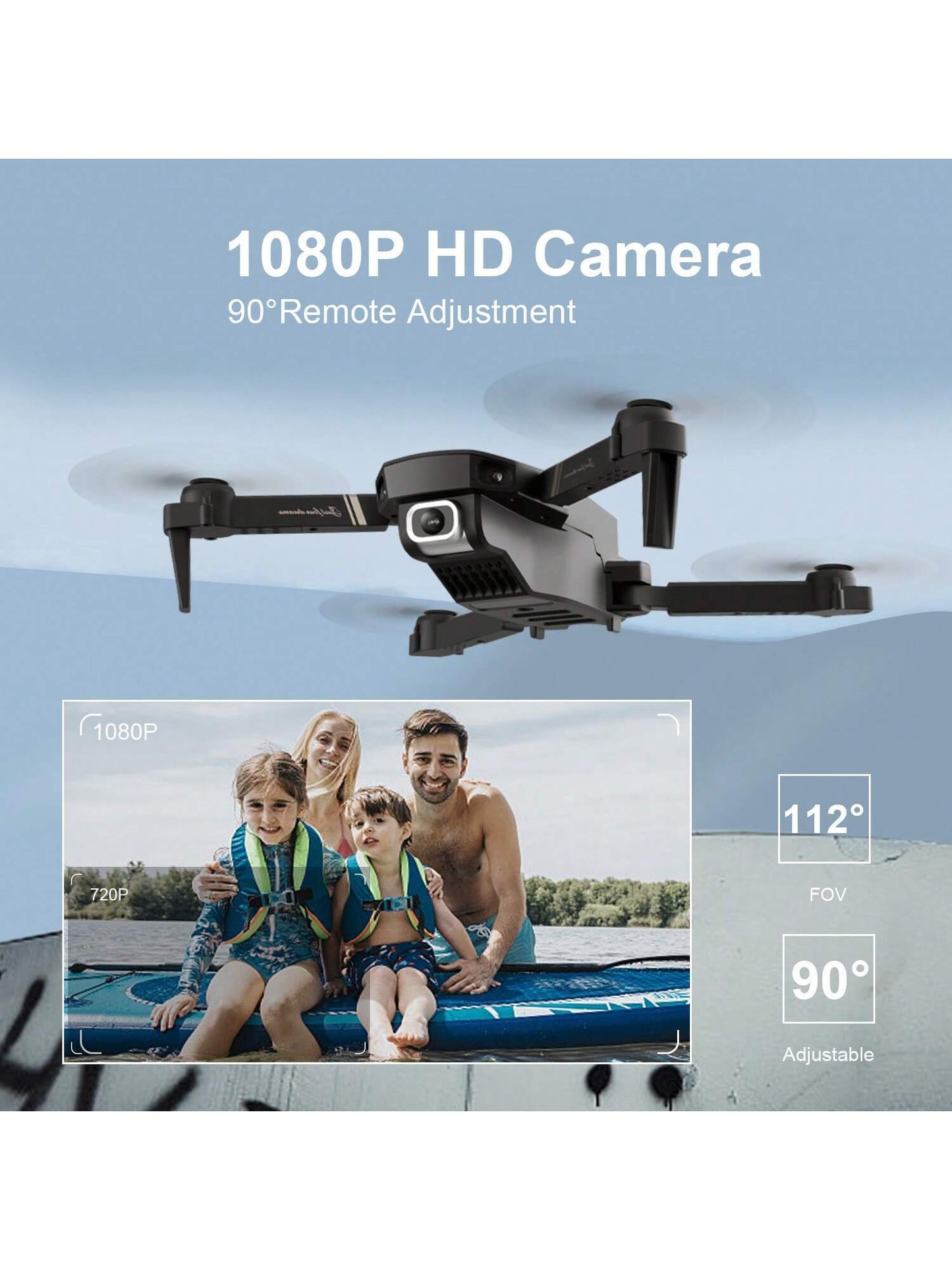 V4 Foldable Mini Drone With Camera 4K 1080P HD Drone ,3 Batteries,Drones For Adults Kids,Remote-controlled Quadcopter,Logistics Is Randomly Sent By UPS,USPS,