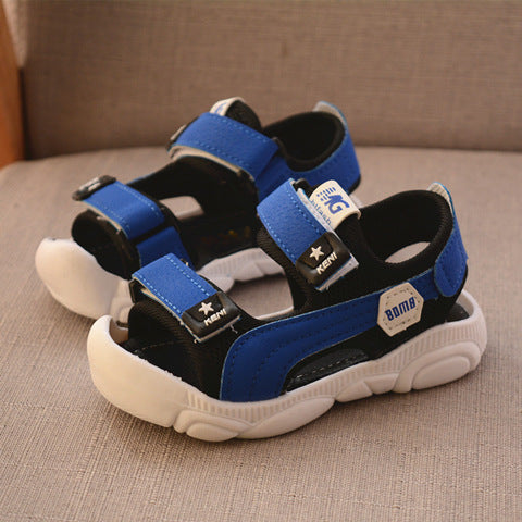 Anti-Kick Shield: Boys’ Soft-Sole Protective Beach Shoes