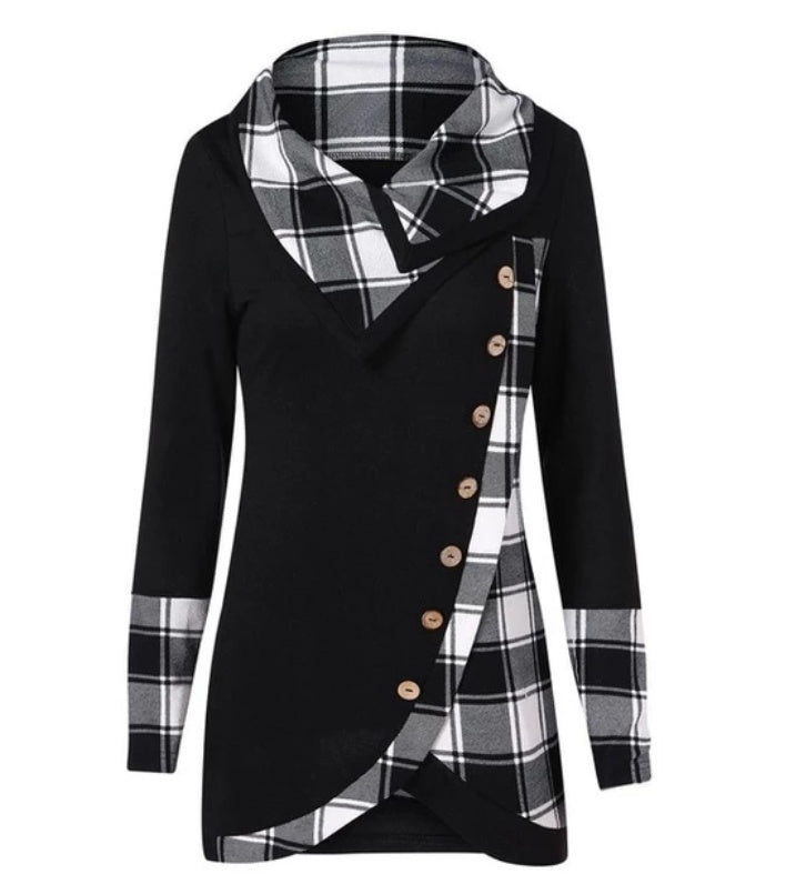 The High-Neck Luxe: European & American High-Neck Top