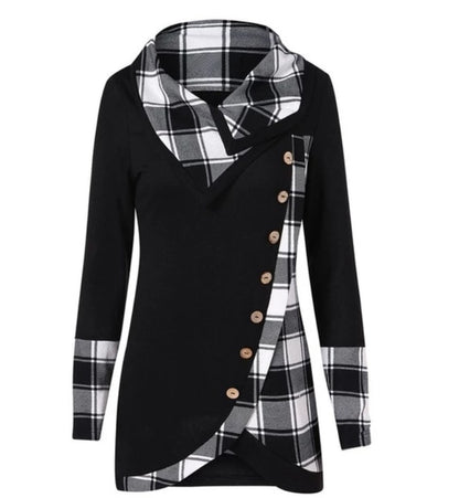 The High-Neck Luxe: European & American High-Neck Top