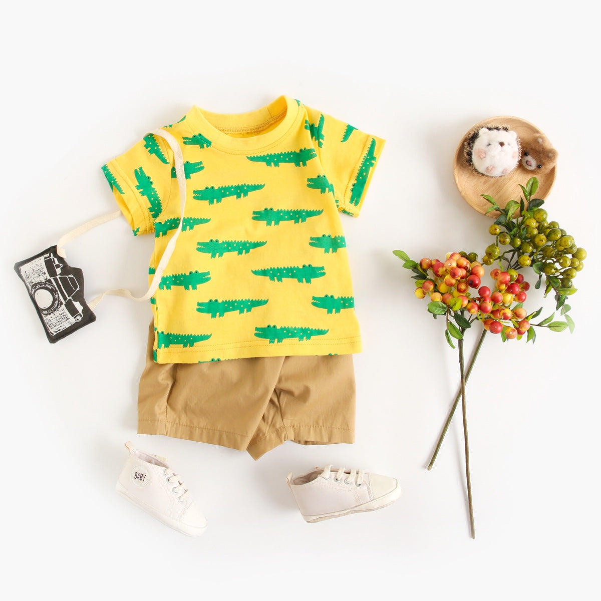 The Safari Suit: Boy’s Summer Cartoon Animal Suit