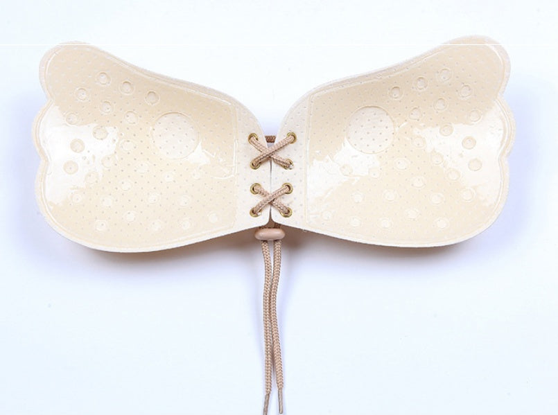 Strapless Adhesive Push-Up Bra | Invisible Rabbit-Style Backless Brassiere for Women