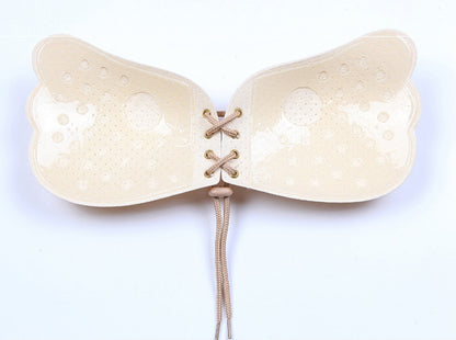 Strapless Adhesive Push-Up Bra | Invisible Rabbit-Style Backless Brassiere for Women