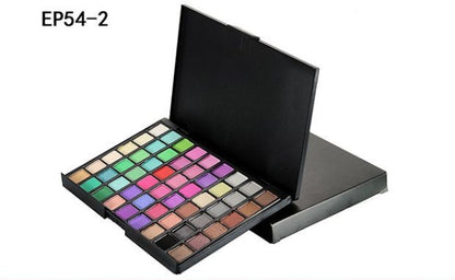 Portable 54 Color Eye Shadow Palette for Everyday Natural Shimmer