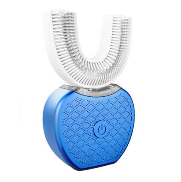 U-Shaped Electric Toothbrush | 360° Automatic Whitening Toothbrush with Blue Light & USB Charging