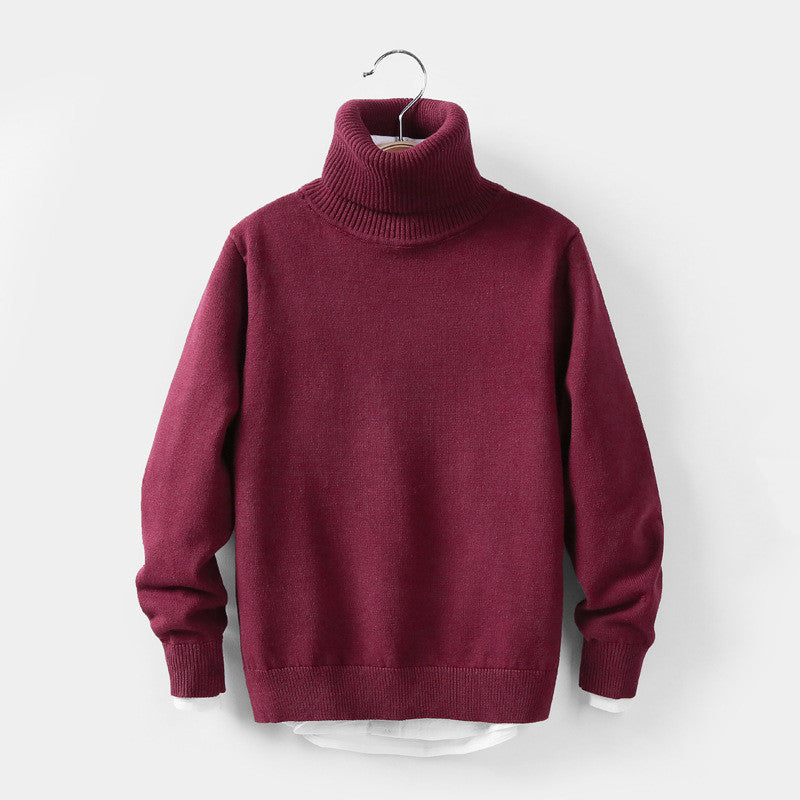 Nordic High-Collar Architectural Knitwear