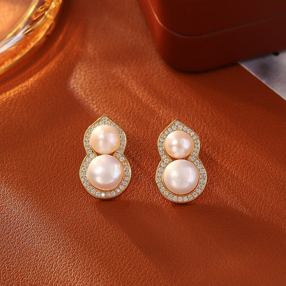 Affordable Luxury Fashion High-grade Female Simple Stud Earrings
