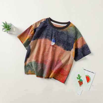 The Bubble Prism: Tie-Dye Bubble-Printed Short-Sleeve T-Shirt