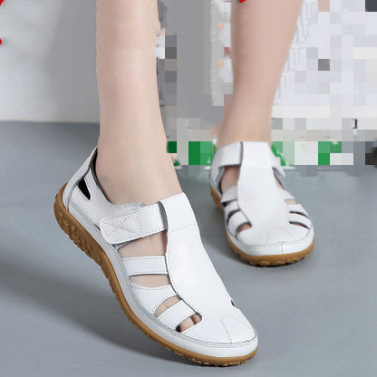 Artisan Lattice: Fashionable Hollow-Out Designer Sandals