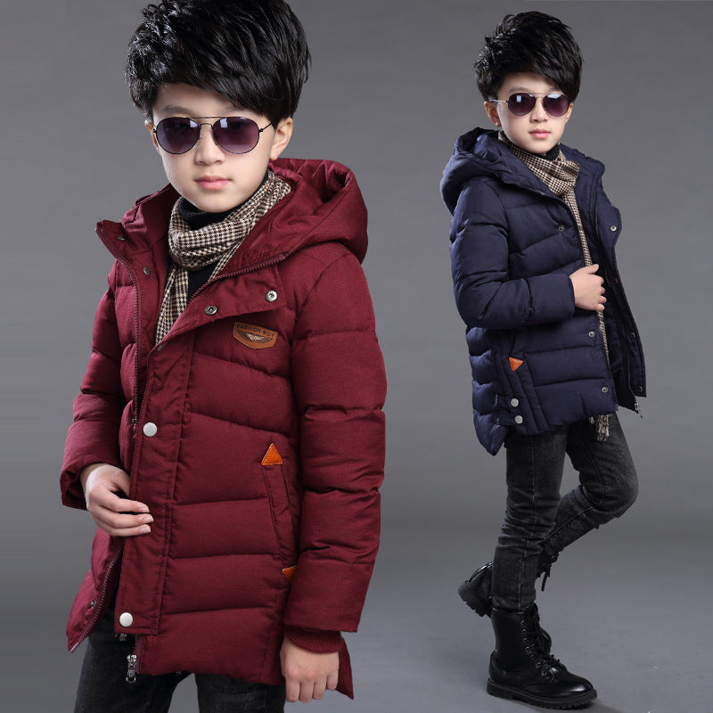 The Padded Hood: Boys’ Hooded High-Performance Padded Jacket