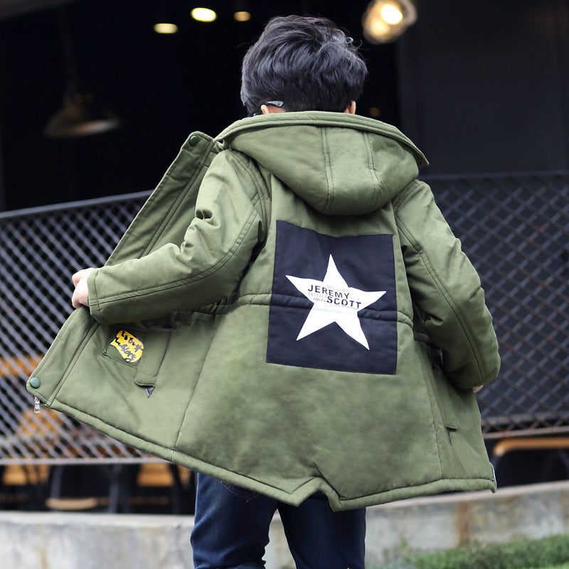The Celestial Trench: Five-Pointed Star Signature Trench Coat