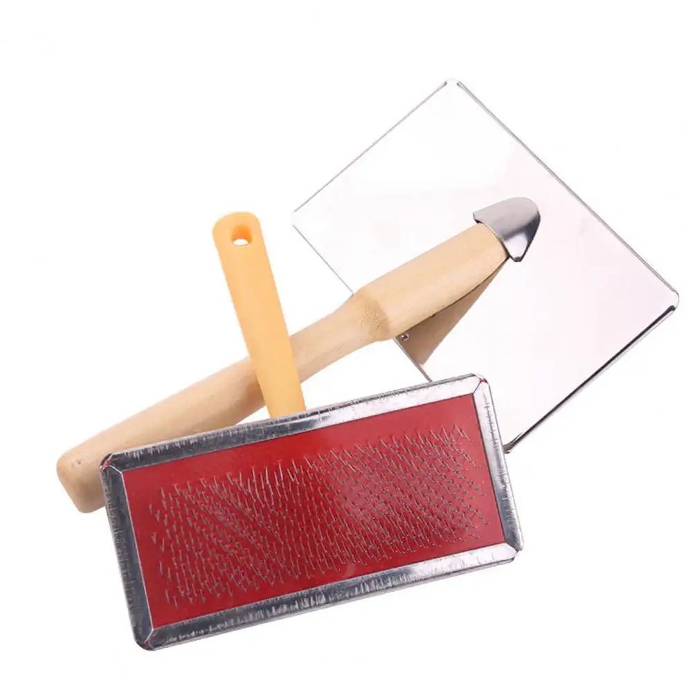 Pet Grooming Comb Durable Dog Cat Brush Gentle Stainless Steel Pet Comb For Removing Fur Tangles Safe Grooming Tool For Pets