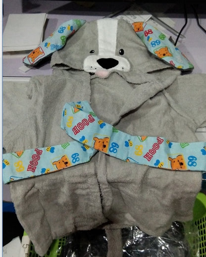 Hooded Baby Bath Towel & Robe | Soft Cotton Cartoon Animal Bathrobe for Infants & Toddlers