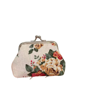 Retro Mini Canvas Coin Purse