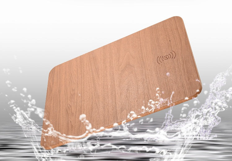 WoodCharge: Handcrafted Natural Wooden Wireless Charging Pad