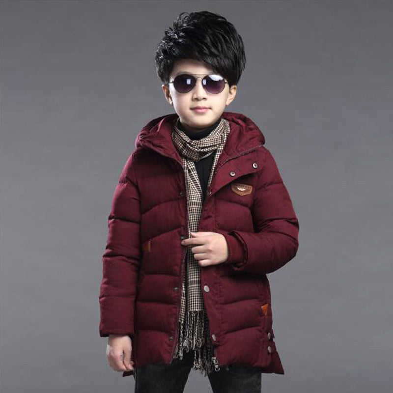 The Padded Hood: Boys’ Hooded High-Performance Padded Jacket
